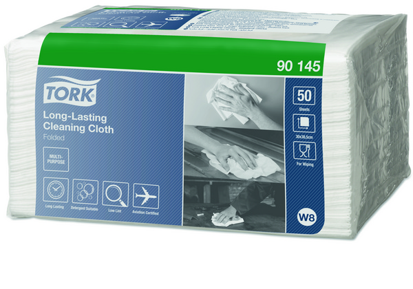 Tork Premium langlebige Reinigungstücher 90 - Einzeltücher Small Pack - W8 System