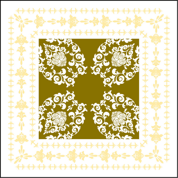 Deckchen Pascal gold/creme, Tissue