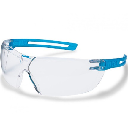 Uvex Schutzbrille x-fit blau/translucent Scheibe farblos EN 166/EN170 UV-400