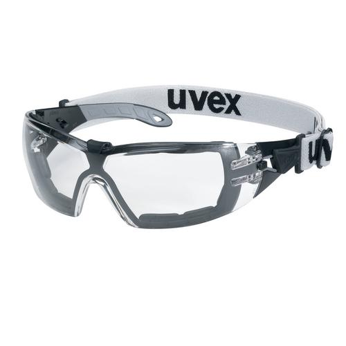 Schutzbrille uvex pheos guard schwarz/grau Scheibe farblos EN 166/EN170 UV400