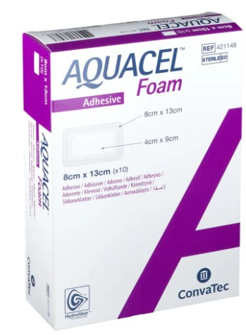 Aquacel Foam adhäsiv Silikonschaumverband