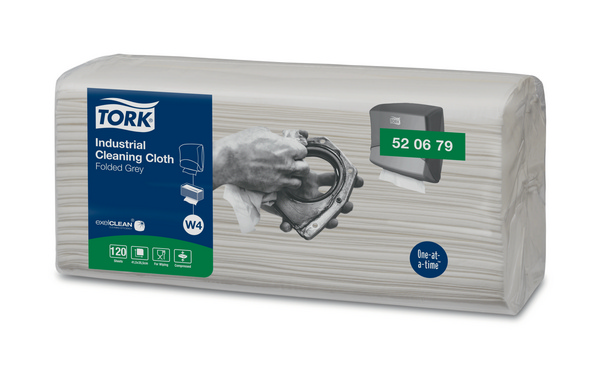 Tork Premium Industrie-Reinigungstücher 520 - Einzeltücher Top Pack – W4 System