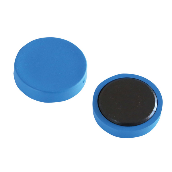 Tafelmagnete detektierbar blau Durchmesser 3 cm