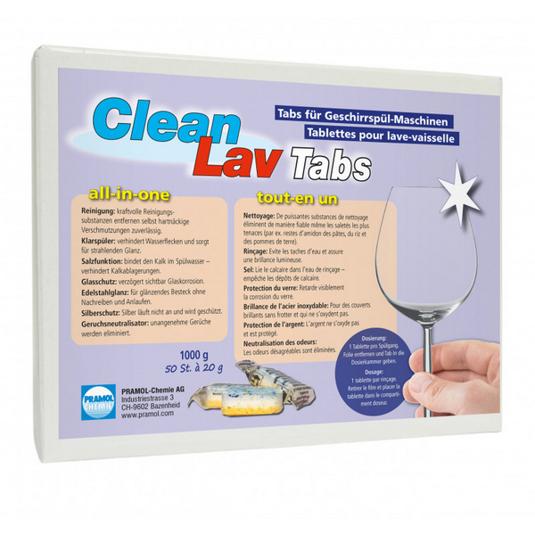 CleanLav Tabs "all-in-one" maschinelles Geschirrreiniger