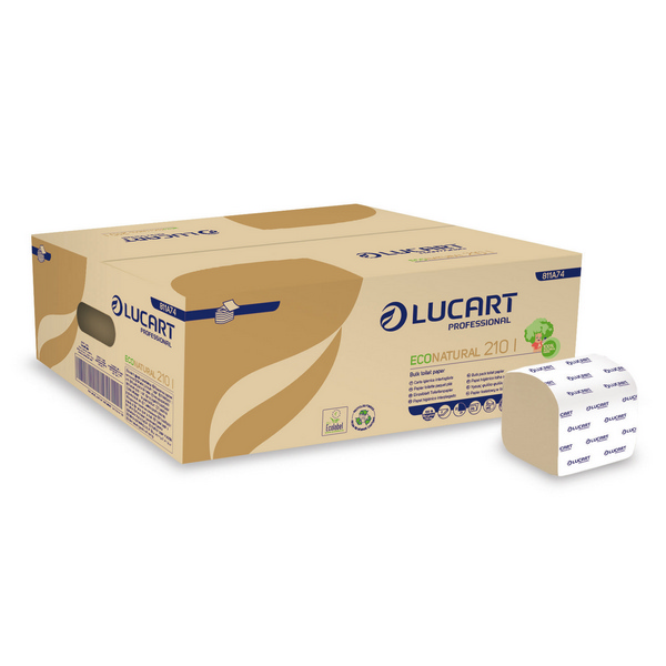 Lucart EcoNatural 210 I Toilettenpapier Einzelblatt