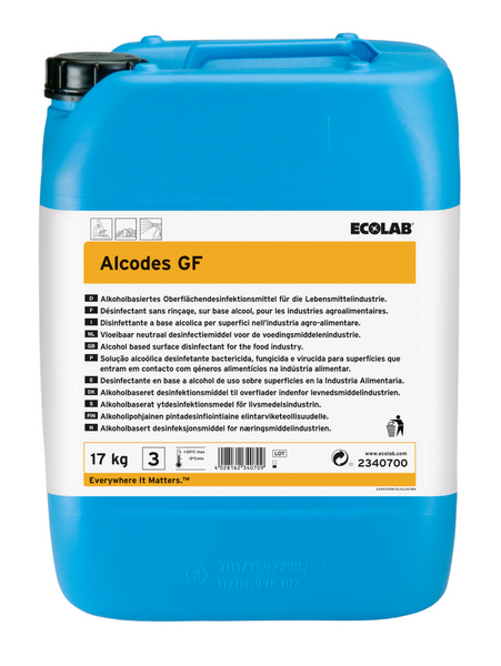 ALCODES GF 17KG,  gebrauchsfertiges Sprühdesinfektionsmittel auf Ethanolbasis