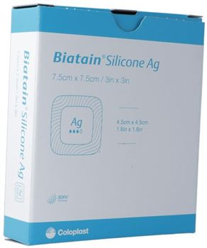 Biatain Silicone Ag Biatain Ag Schaumverbände mit 3DFit Technologie.