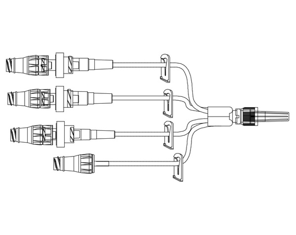 Extension-Set 4 Microclave Clear