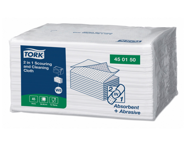 Tork Premium 2-in-1 Scheuer- und Reinigungstuch - Einzeltücher W8-System