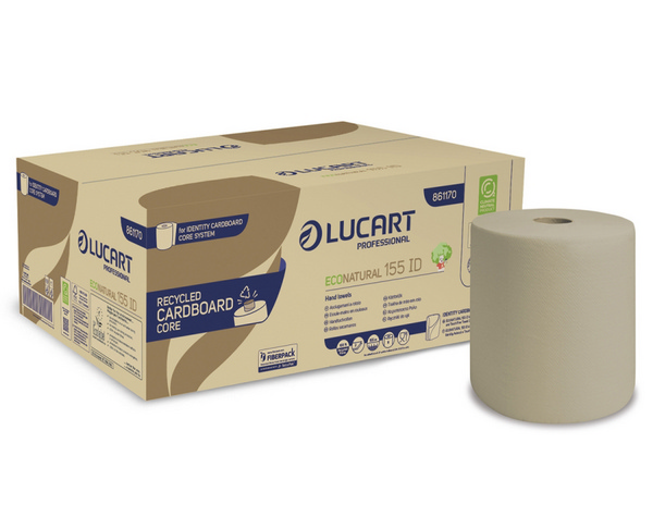 Lucart EcoNatural 155 ID Handtuchrolle Cardboard Core System