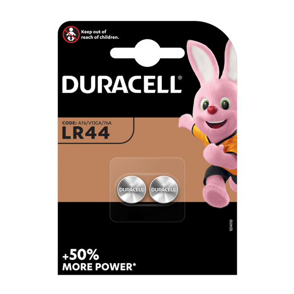 Duracell Knopfzellen-Batterie LR44 1,5V Lithium