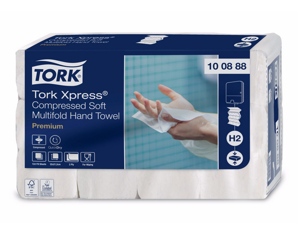 Tork Premium Komprimiertes Handtuch – H2 System