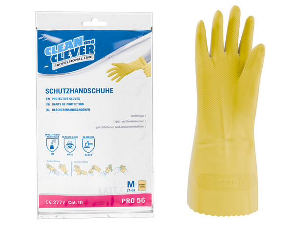 CLEAN and CLEVER Latex-Schutzhandschuhe PRO 56