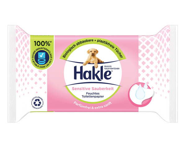 Hakle Sensitive Sauberkeit feuchtes Toilettenpapier