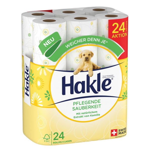 Hakle Pflegende Sauberkeit Toilettenpapier Kleinrollen