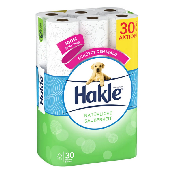 Hakle Natürliche Sauberkeit Toilettenpapier Kleinrollen