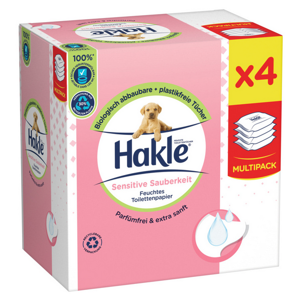 Hakle Sensitive Sauberkeit feuchtes Toilettenpapier