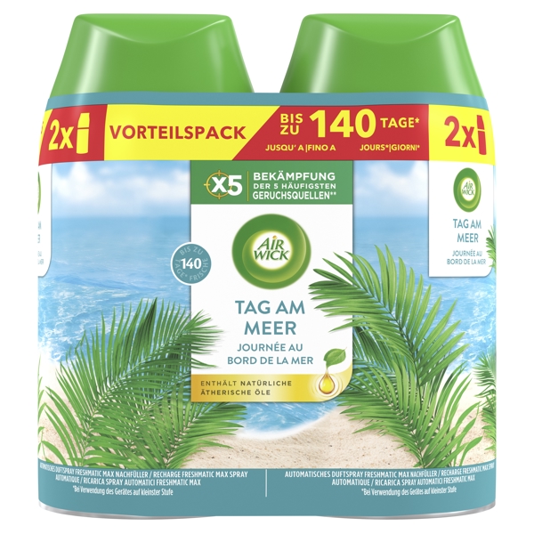 Air Wick Freshmatic Duftspray Tag am Meer
