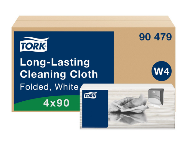 Tork Premium langlebige Reinigungstücher 90 - Einzeltücher Top Pack – W4 System